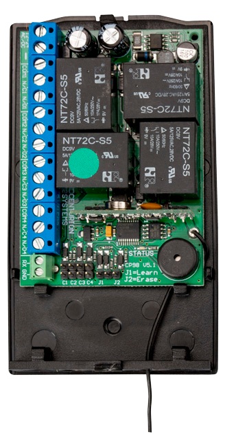 Open NOVA HELIX multichannel receiver enclosure and relays