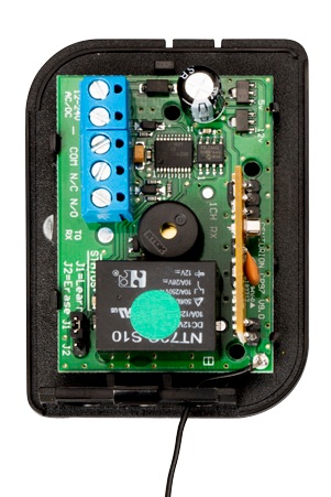 Open NOVA HELIX single-channel receiver enclosure and circuit board